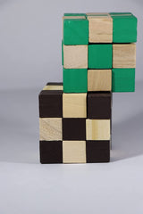 Wooden Snake Cube Twist Puzzle Toy for Kids
