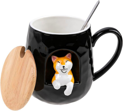 Happy Dog Mug 3D  - Porcelain - 380 ML