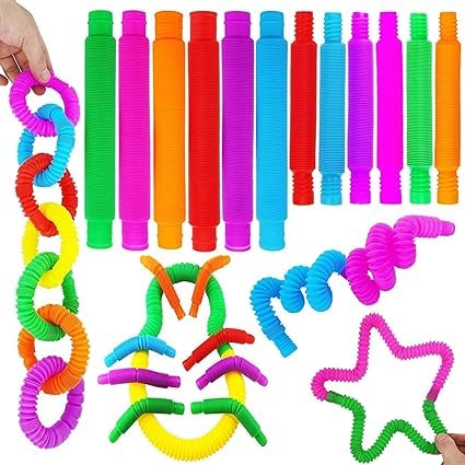 Pop Tubes Sensory Toys 12pcs in a pack