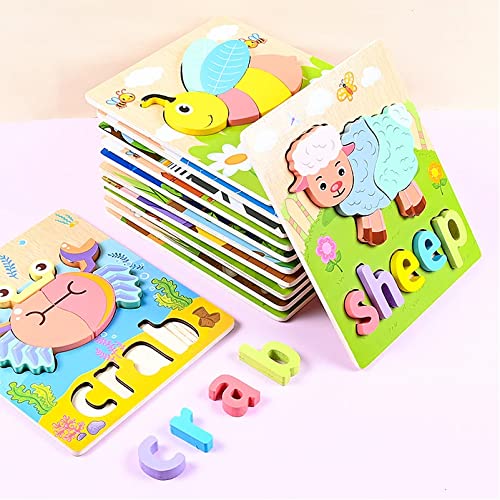 3D Wooden Puzzles for Kids