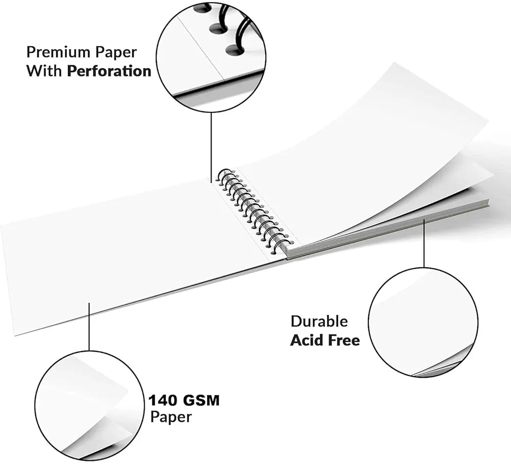 PANTONIC Artist sketch book A4, 140gsm (100pgs)