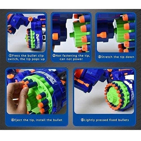 Blaze Storm Manual Soft Bullet Shooting Gun Toy with 40 pcs Soft Foam Bullets