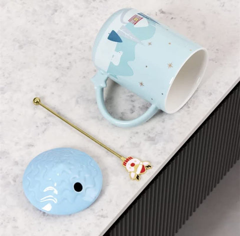 Ceramic Cup Stylish Mug with Lid/Milk Drinking Mug