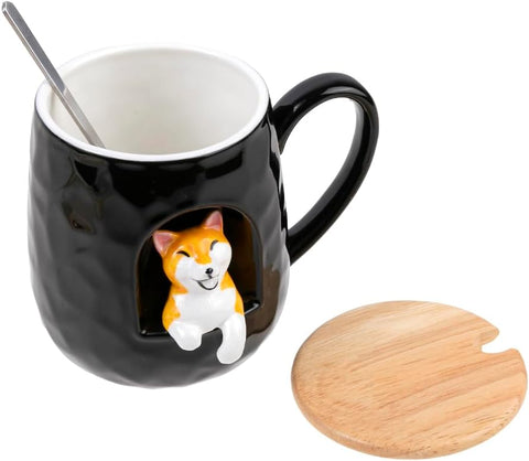 Happy Dog Mug 3D  - Porcelain - 380 ML