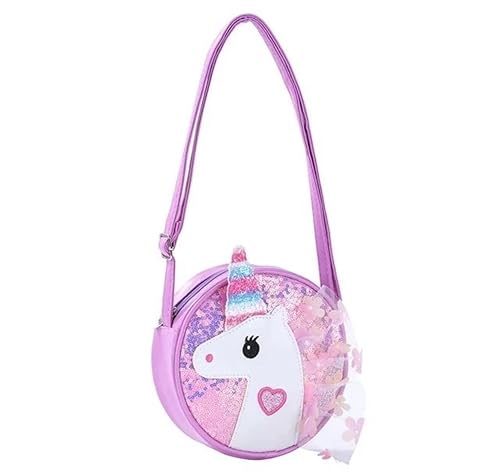 Unicorn Shoulder Round Small Sling Bag for Kids