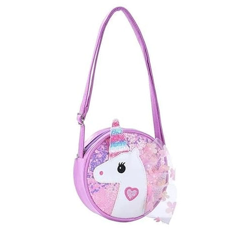 Unicorn Shoulder Round Small Sling Bag for Kids