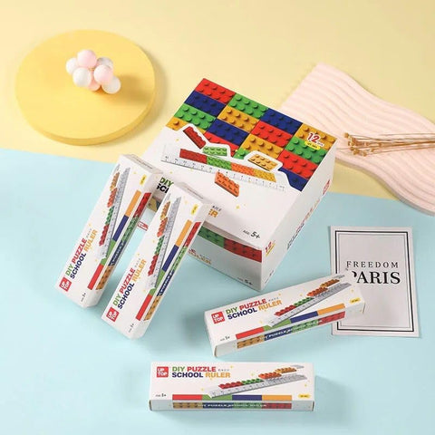 Ruler with Buildable Blocks