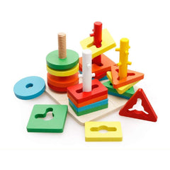 Geometric four coloum sets