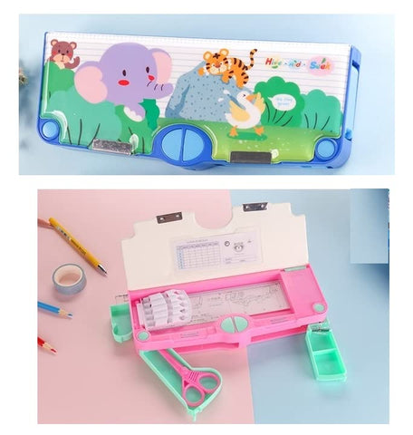 Magnetic Pencil Case with Sharpener(Dino)