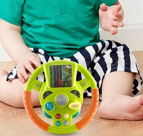 Little Driver Steering/Wheel Toy@ With Music, Games & Vehicle Sounds, For Kids