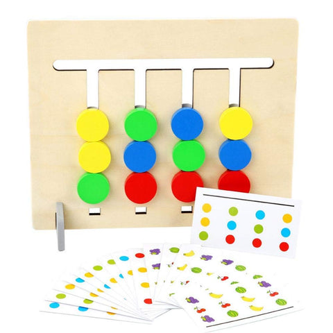 Four Colour Logic Game Fruit Wooden