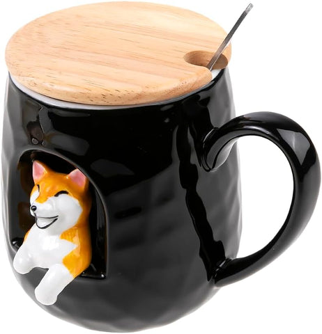 Happy Dog Mug 3D  - Porcelain - 380 ML