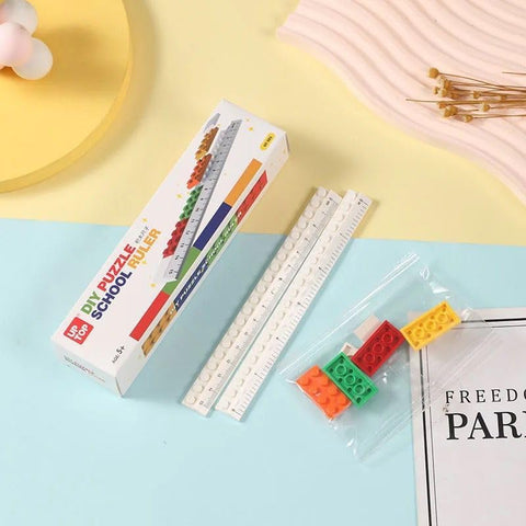 Ruler with Buildable Blocks