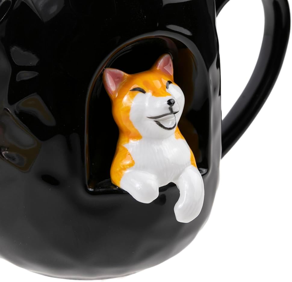 Happy Dog Mug 3D  - Porcelain - 380 ML