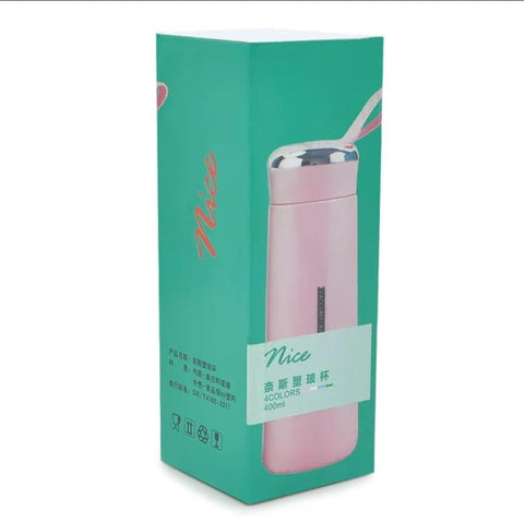 Nice Glass water Bottle Glass 400 ml