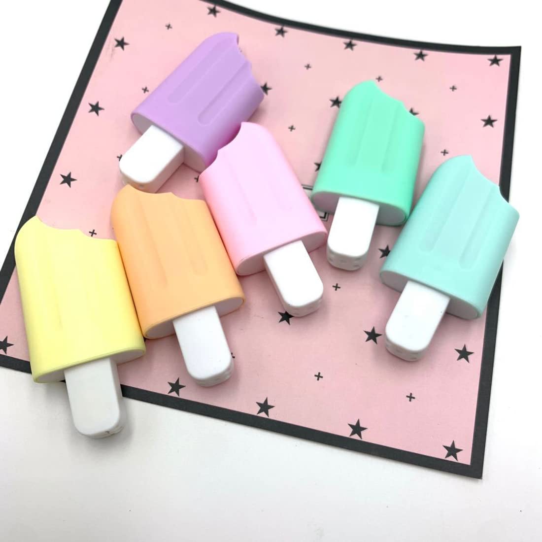 Popsicle Shape Highlighters | Set Of 6