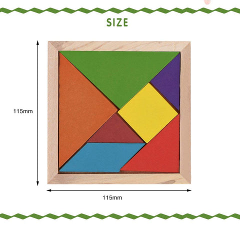 Wooden Tangram Puzzles for Mind Development of Kids