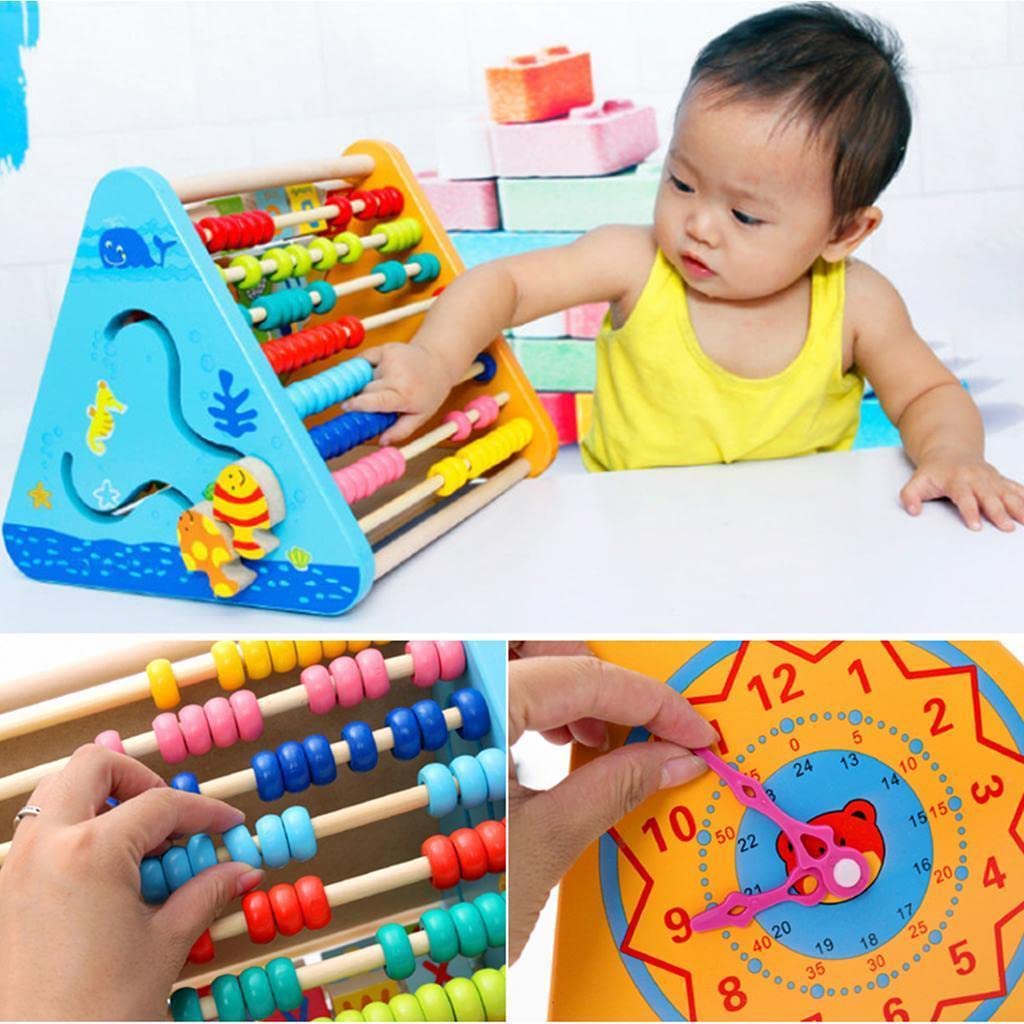 Five-Sided Multi-Function Wooden Abacus Blocks Activity