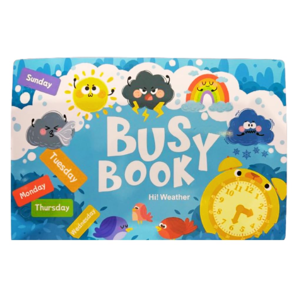 Busy Book - Preschool Learning Paper Busy Book - Educational Travel Toys| Sensory Sticker
