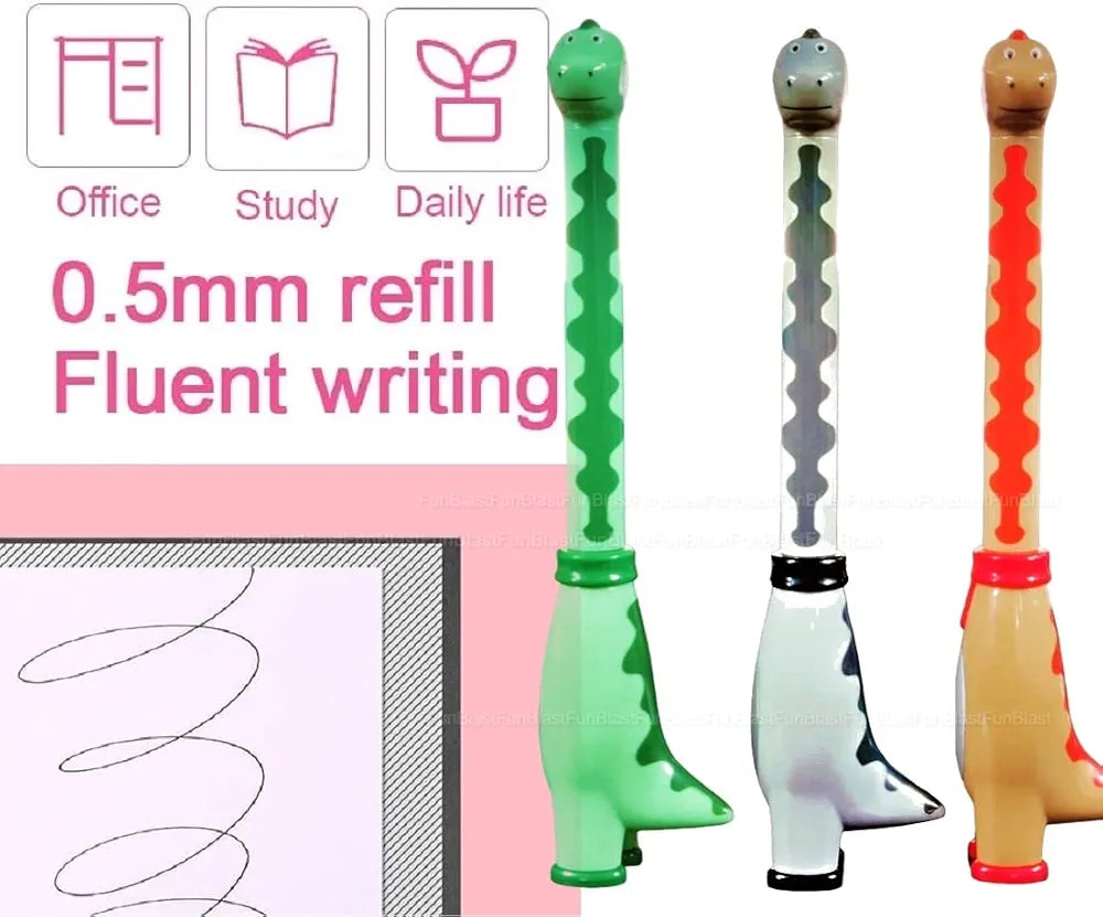 Cute Dinosaur Twist Pen 🦕🖊️