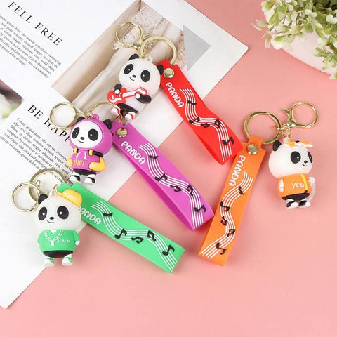 Cute Action Figure 3D Rubber Silicone Keychain