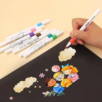Acrylic Pen Marker (12 Colours)