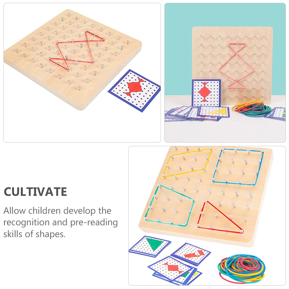 Wooden Geoboard Toy