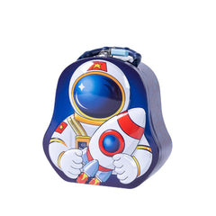 3D Astronaut Theme Piggy Bank in Metal