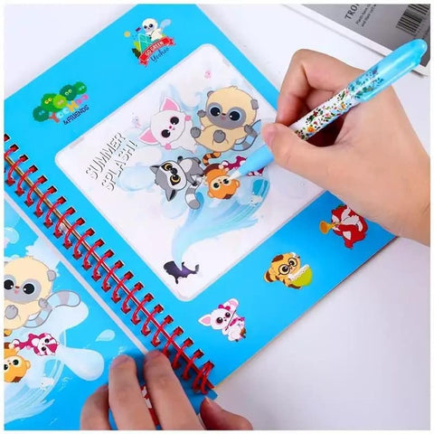 Reusable Magic Water Coloring Painting Book for Kids
