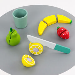 Wooden Smoothie Maker Set Cooking Fruit Simulation Educational Toys |Pretend Play