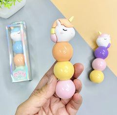 Unicorn Ball Bubble Shape Highlighters | Set Of 3 Colours