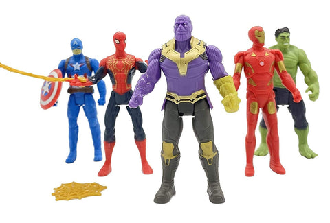 Avengers Hero Action Super Heroes Captain America, Iron Man, Spiderman, Hulk(each piece)