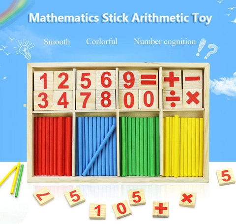 Counting Sticks Montessori Toys Math Intelligence Sticks Number Cards