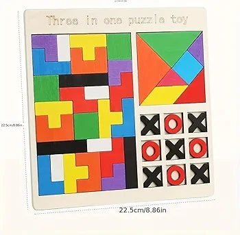 3 in 1 Puzzle Board