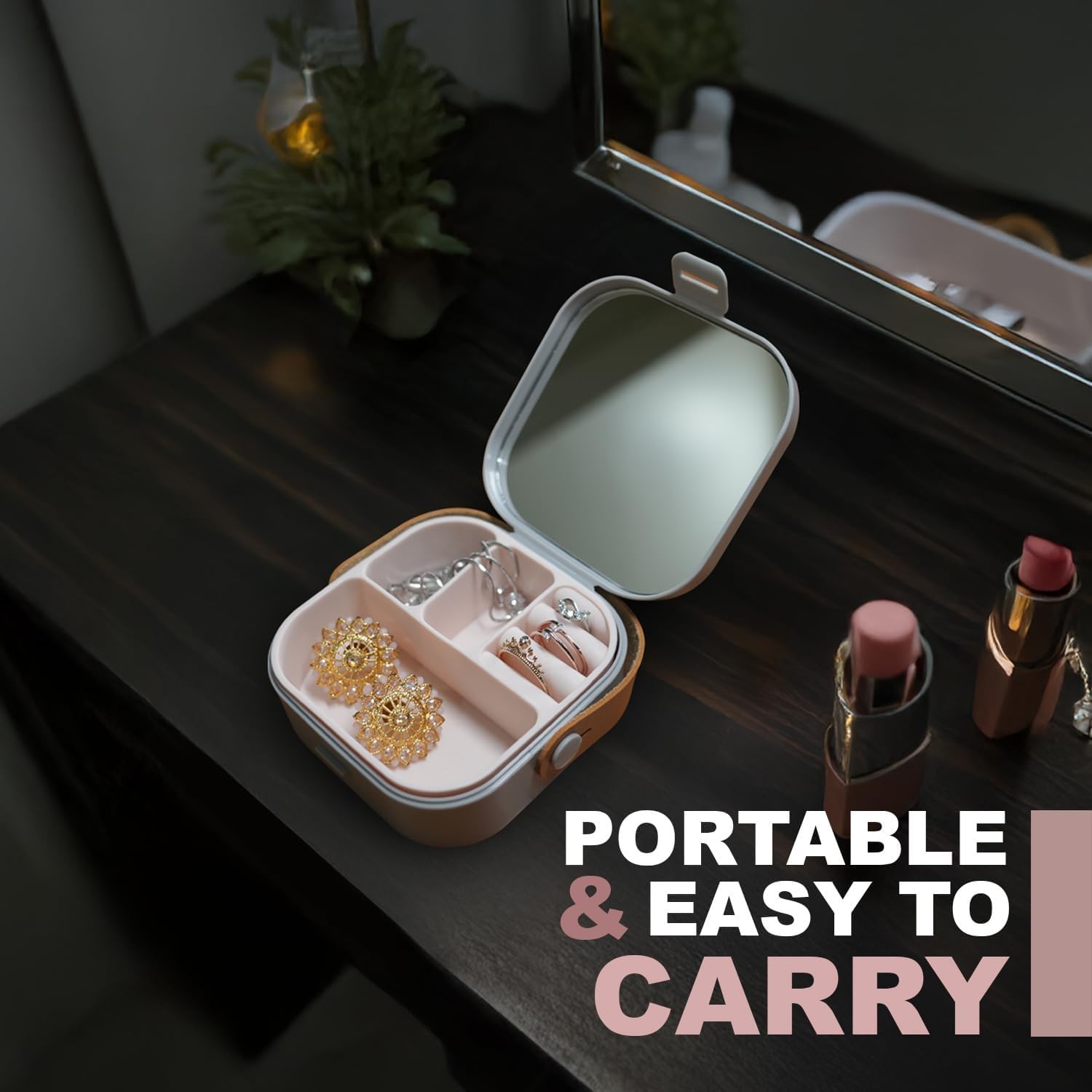 Portable mini Jewelry Storage Box