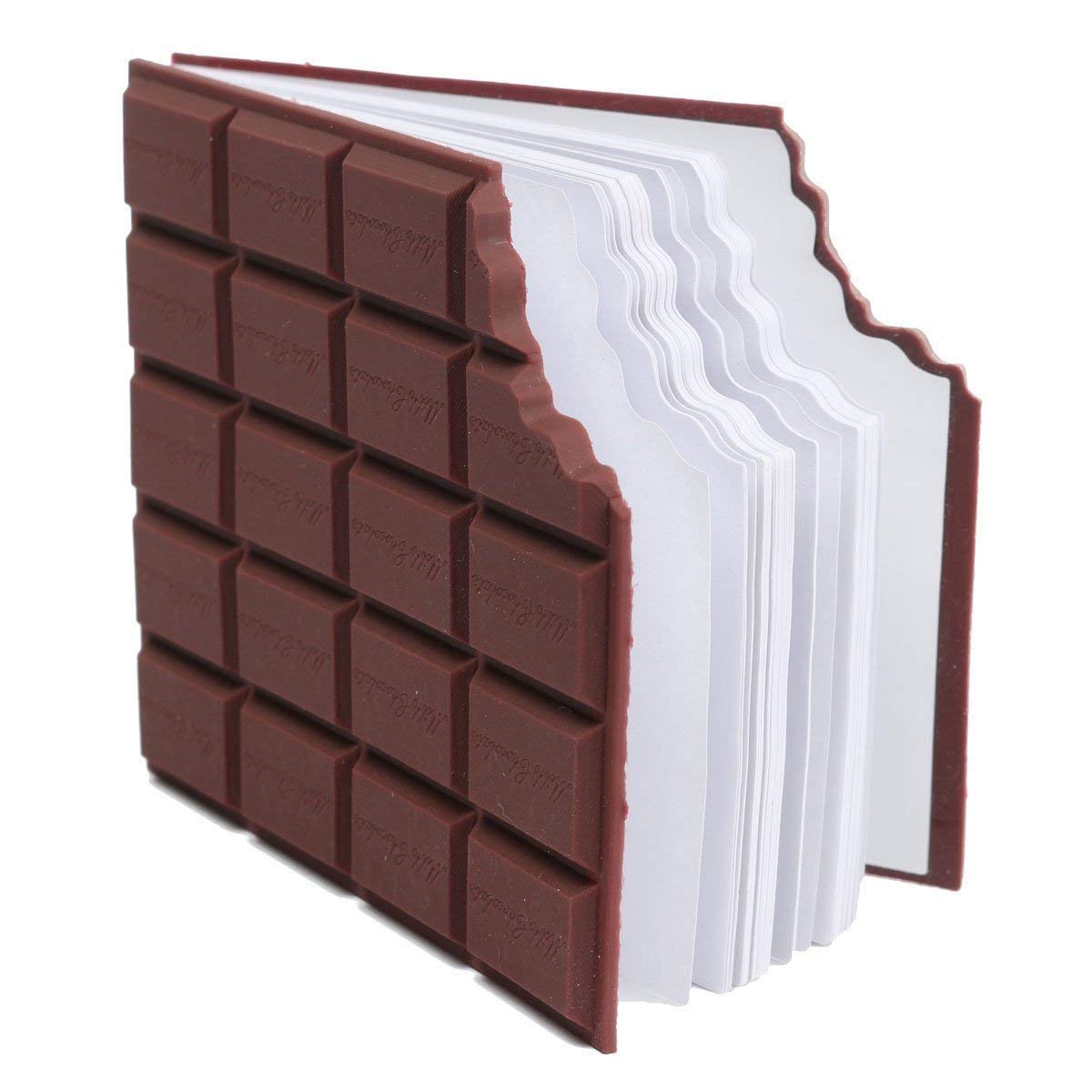 Chocolate Shaped Personal Desk Notepad Memo Book Small Diary (Brown) It