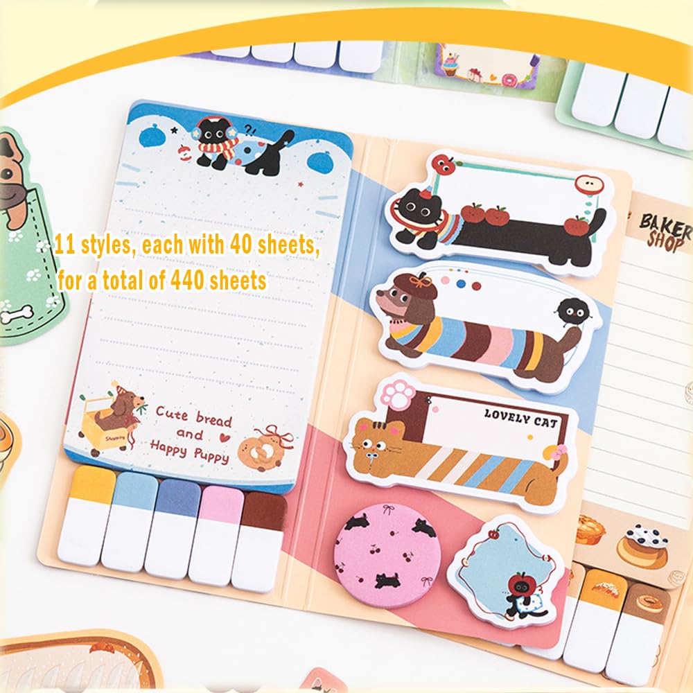 Cute Cat & Puppy Favourite Animal Memo Book 🐱🐶📒