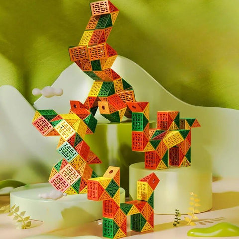Geometric Magic Snake Cube Twisty Puzzle