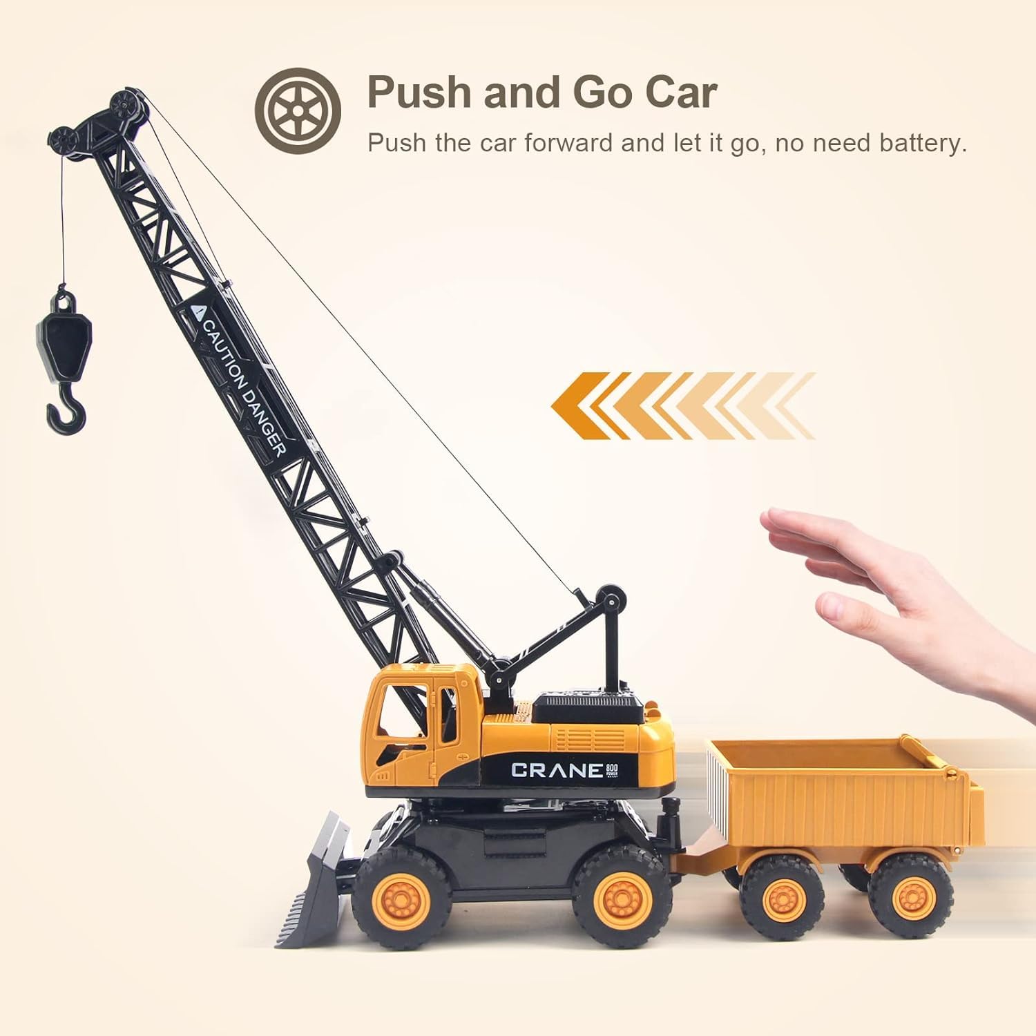 Lifting Crane Toy Excavator Sandbox Construction Truck