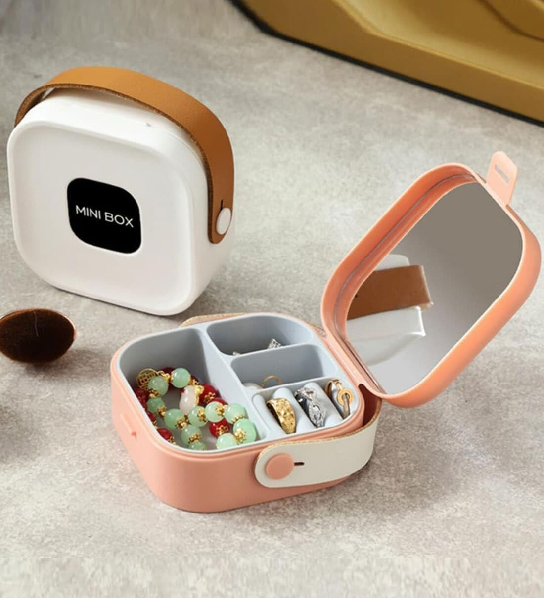 Portable mini Jewelry Storage Box