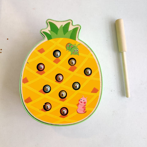 Pineapple Insect catching Fishing Game