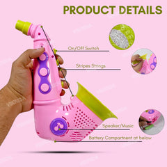 Automatic Saxophone Bubble Machine With 2 Bottles Of Bubble Solution