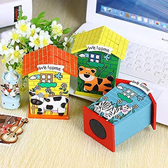 Wooden House Shape Piggy Bank for Kids|Small (Pack of 1)