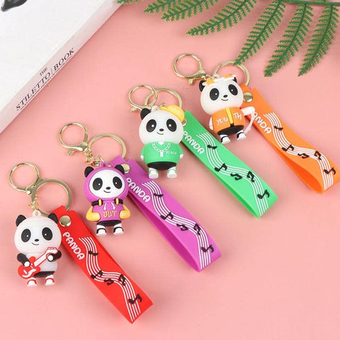 Cute Action Figure 3D Rubber Silicone Keychain