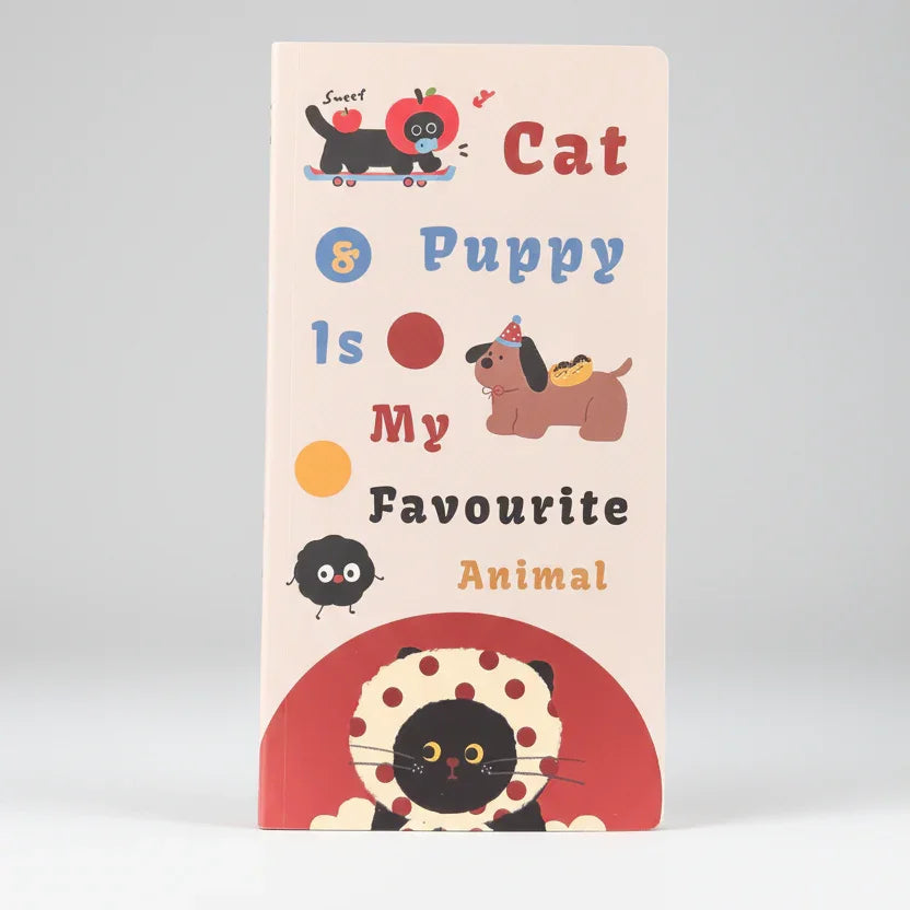 Cute Cat & Puppy Favourite Animal Memo Book 🐱🐶📒