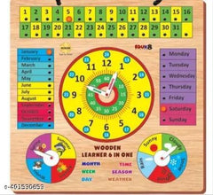 Wooden Calender Clock