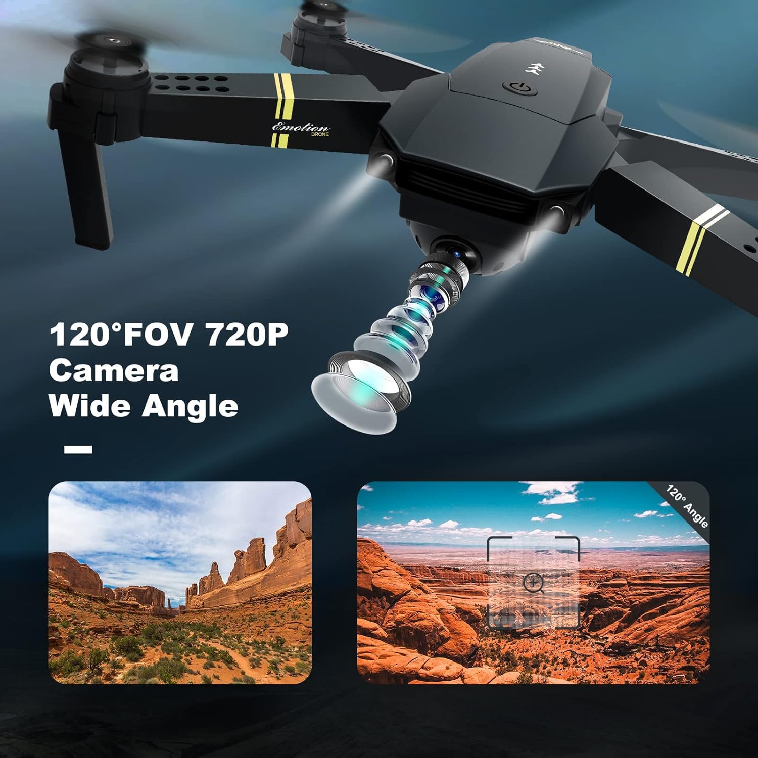 4K Drone with HQ WiFi Camera Remote Control for Kids