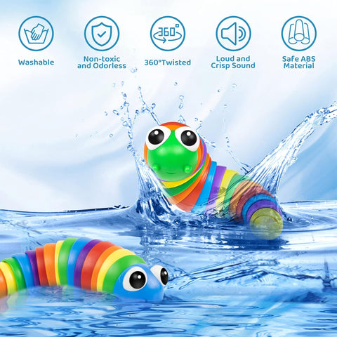 Sensory Rainbow caterpillar Twisted Toy