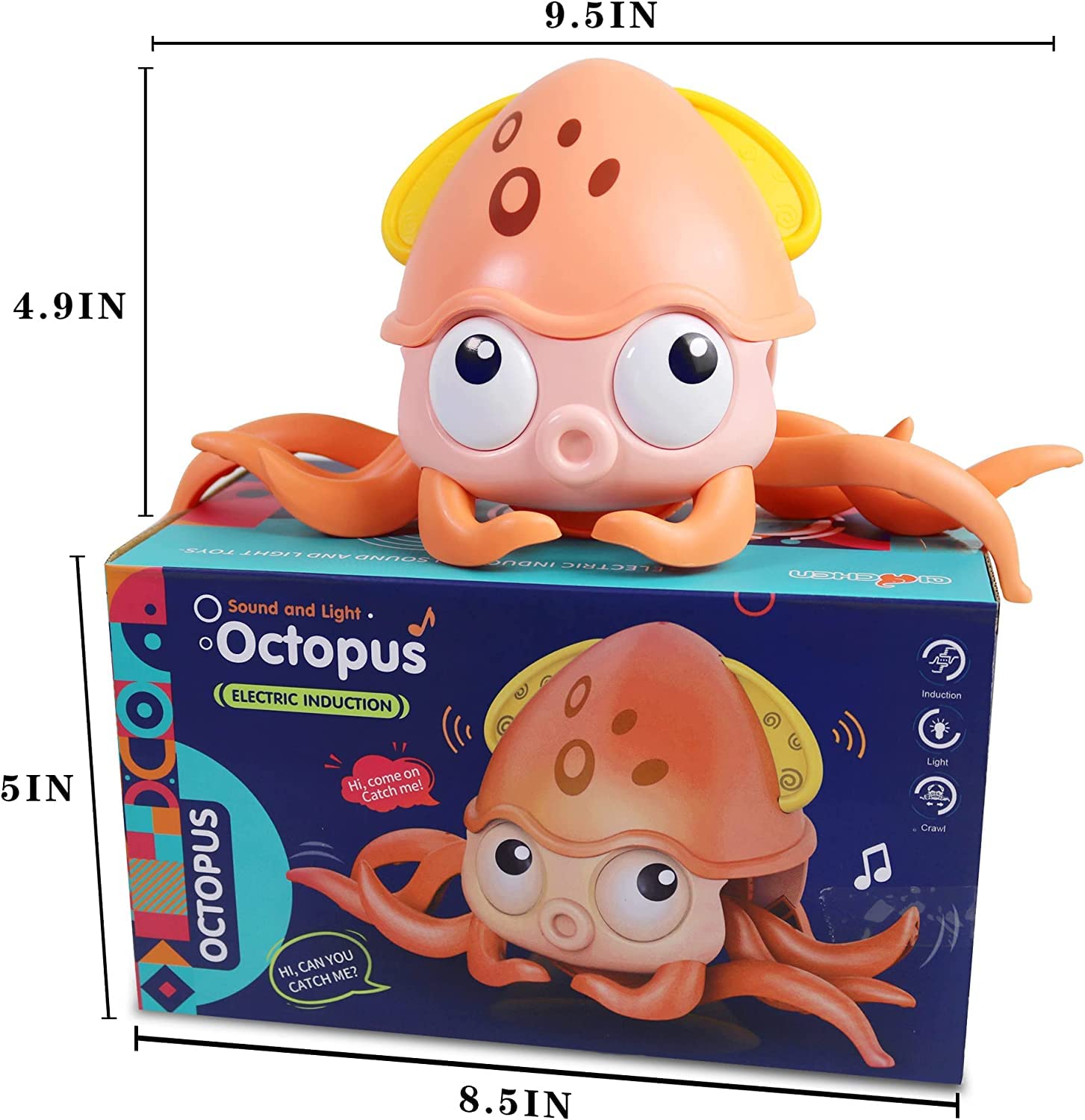 Crawling Octopus Toy | Fun Moving for Babies,Toddlers and Kids
