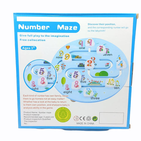 Round Shape Educational Number Maze